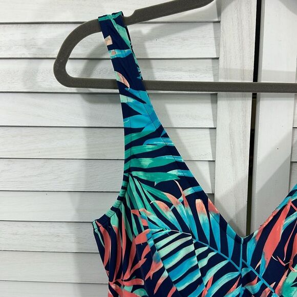 Maxine Of Hollywood Swimdress Size 16 Empire Waist - Picture 4 of 12